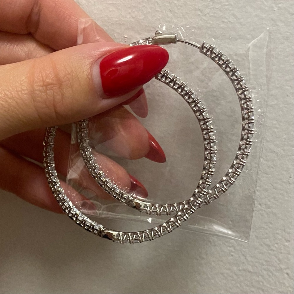 Crystal Hoops - Picture 3 of 3